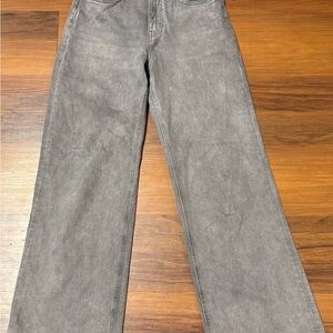 H&M Women's Gray Wide-Leg Jeans